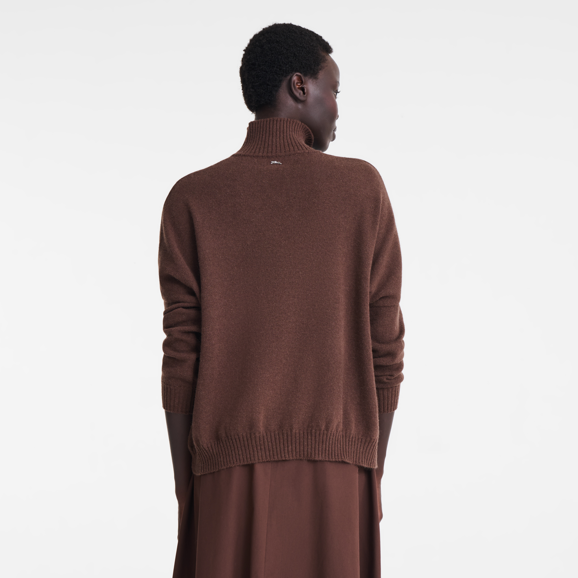 High neck sweater