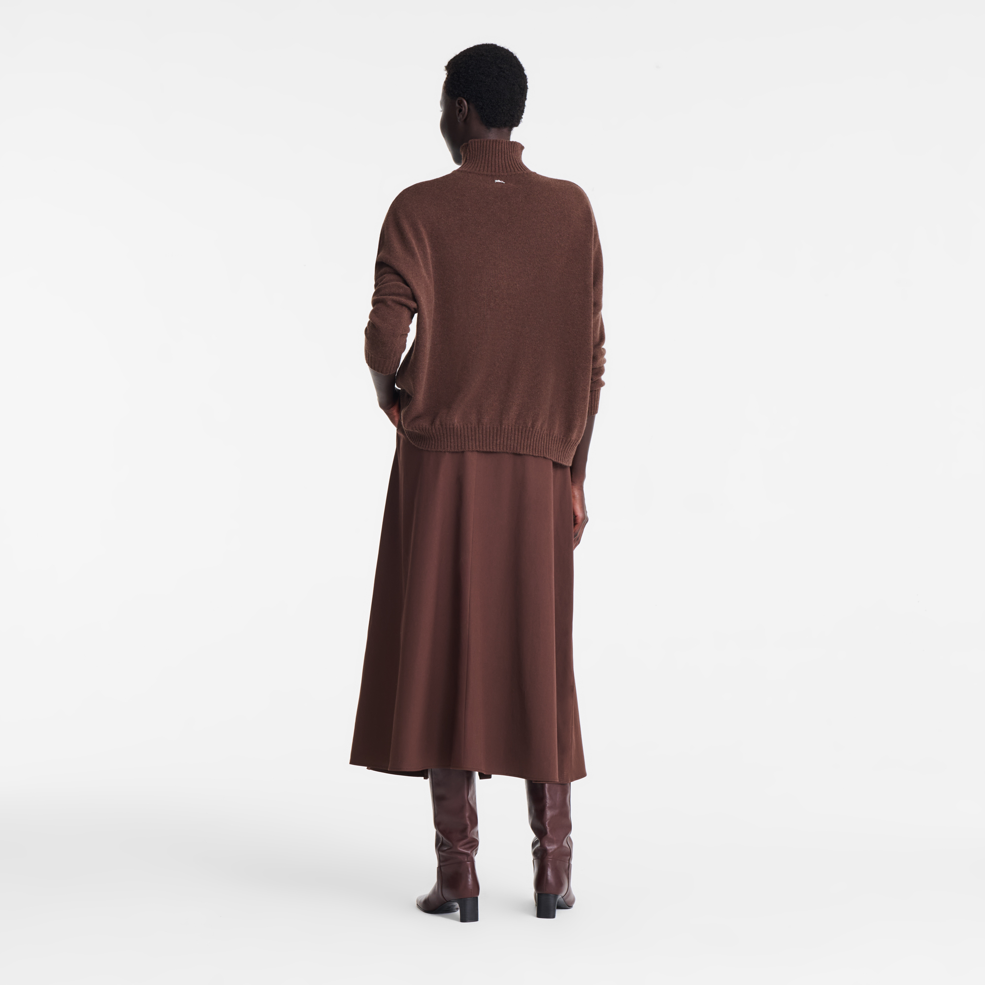 High neck sweater