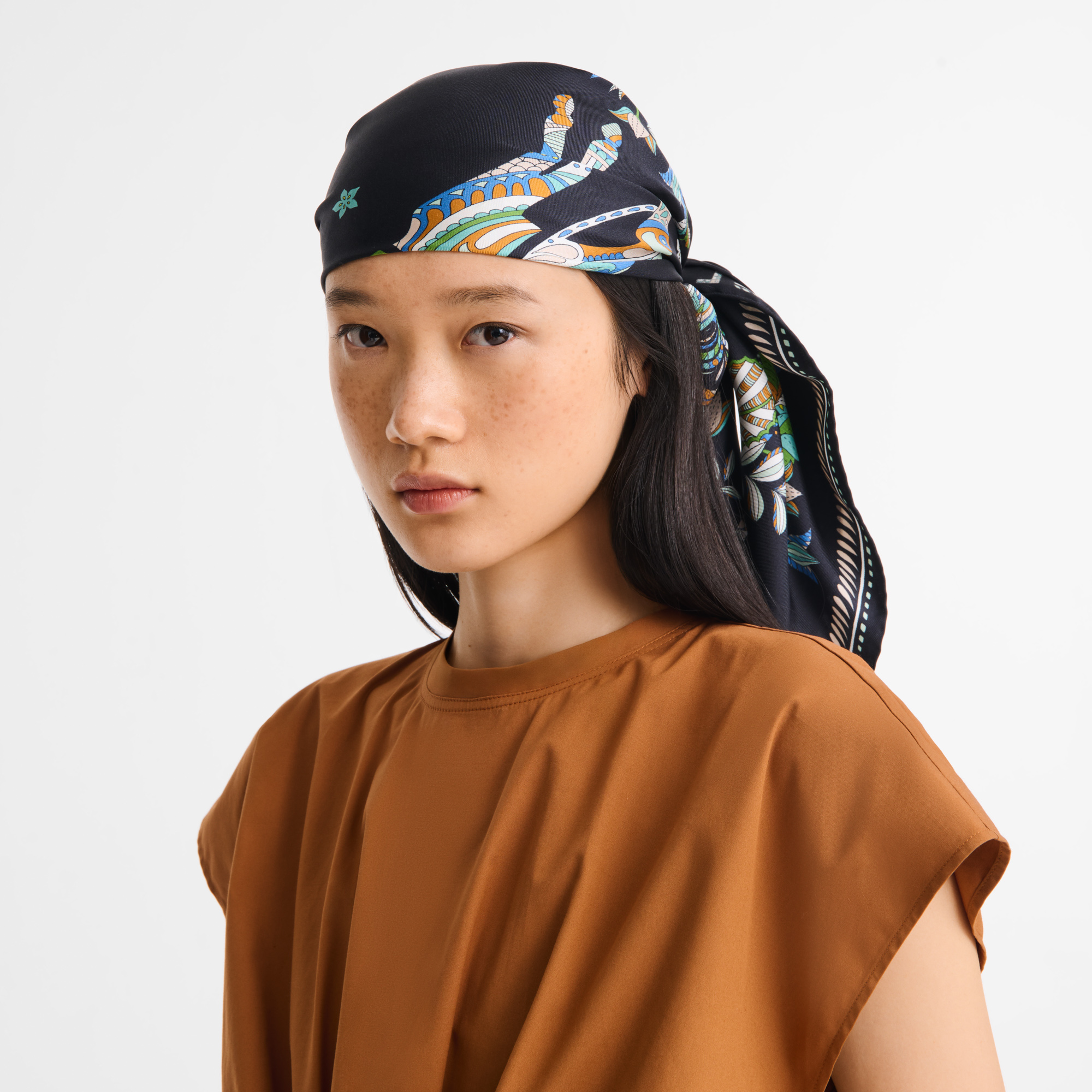 Forêt Longchamp Silk scarf 90