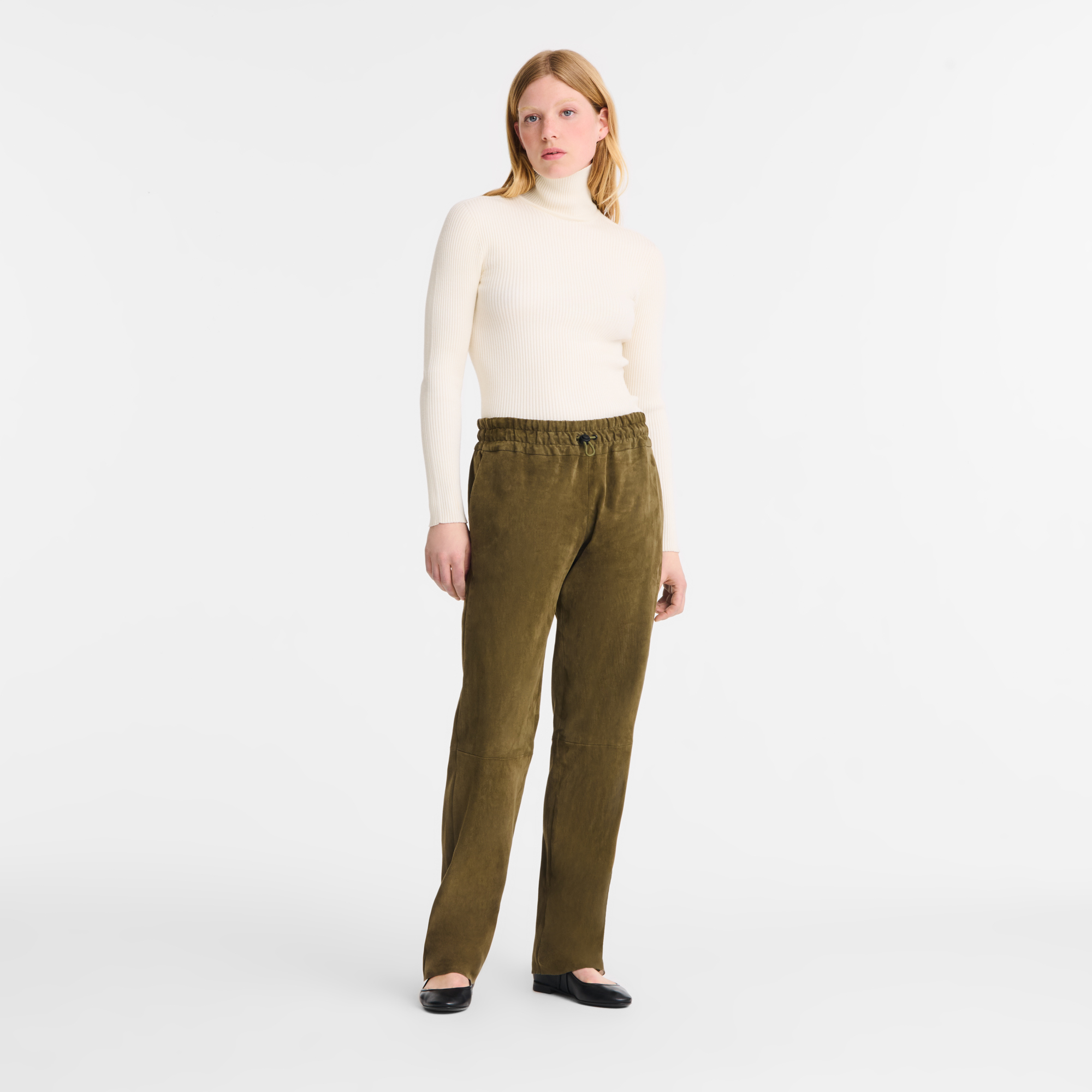 High collar fitted jumper